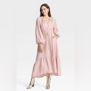 NWOT A New Day Elegant Pink Maxi Dress Size Large